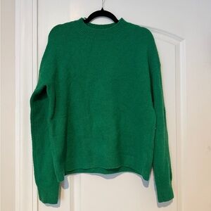 & Other Stories Vibrant Green Crew Neck Sweater